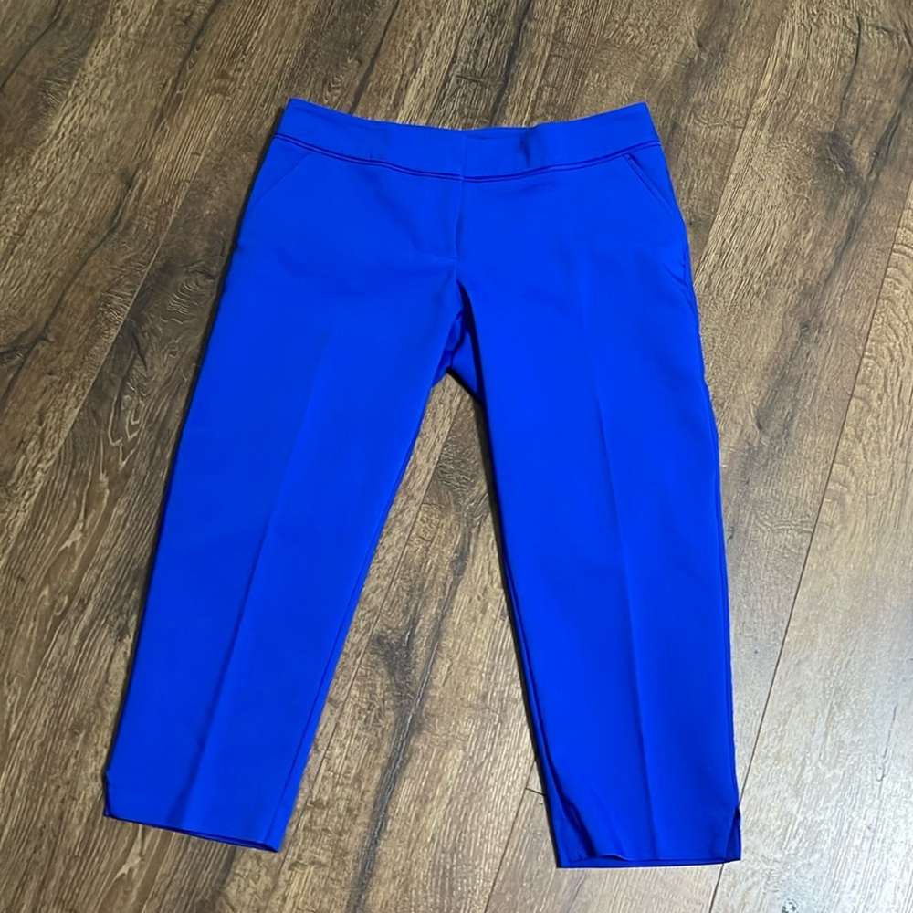 NWOT! APT 9 Torie Capri pants in Electric Blue, size 10